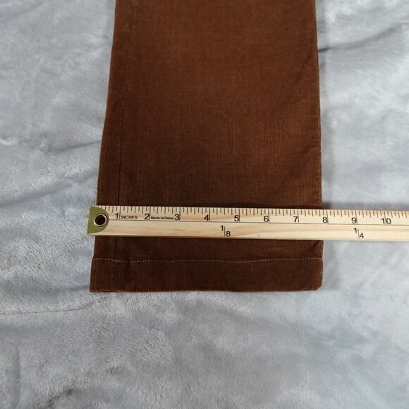 Spoke Sharps Corduroy Chino Pants Mens 35x32 Build C Preppy Flat Front Brown - Picture 13 of 15